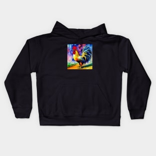 Rooster at the Ready Kids Hoodie